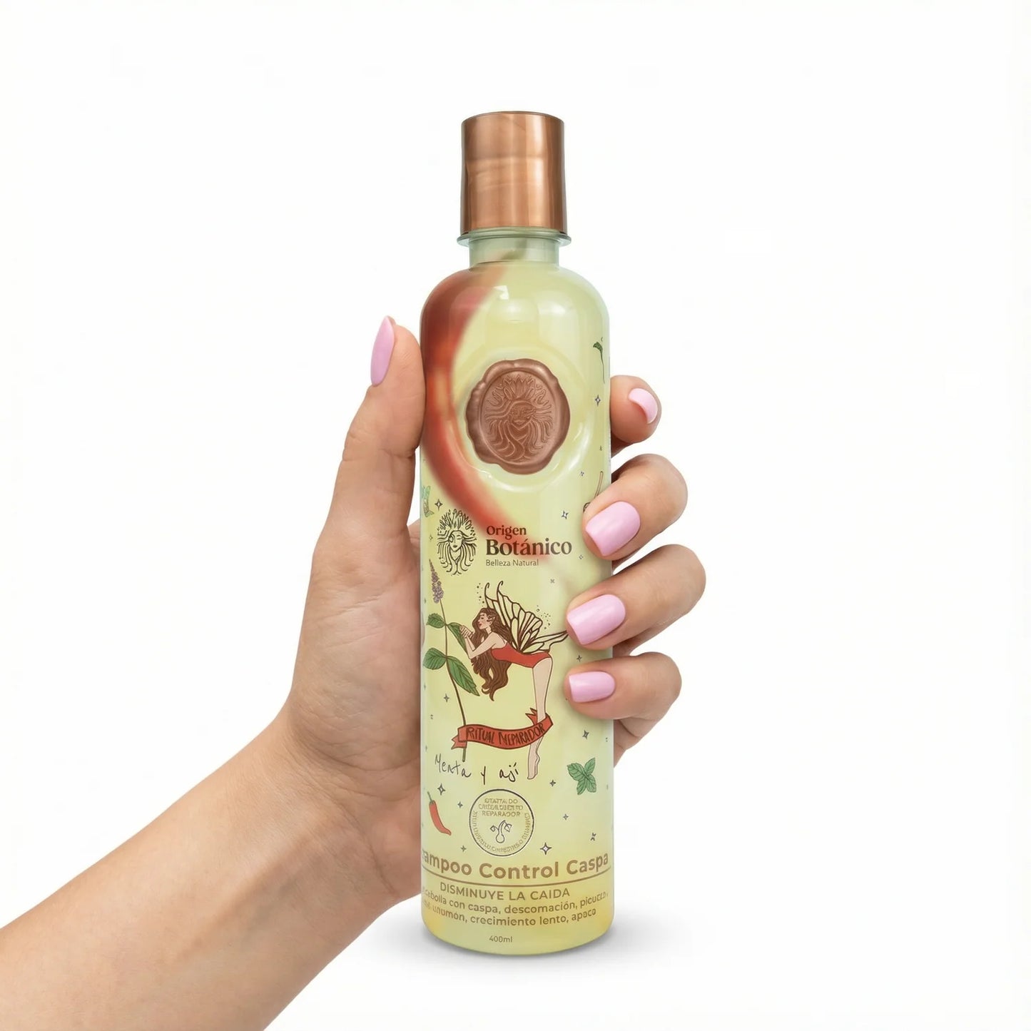 Shampoo Control Caspa de Menta y Ají Origen Botanico