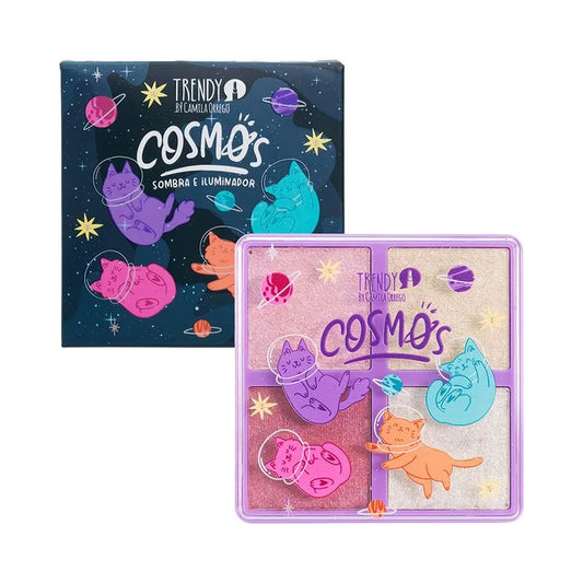 Paleta de Sombras e Iluminadores Cosmos Trendy