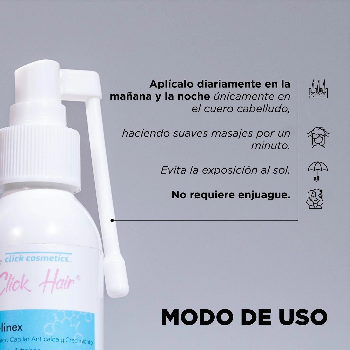 Tonico Capilar Anticaída Pelinex 60ml Click Hair